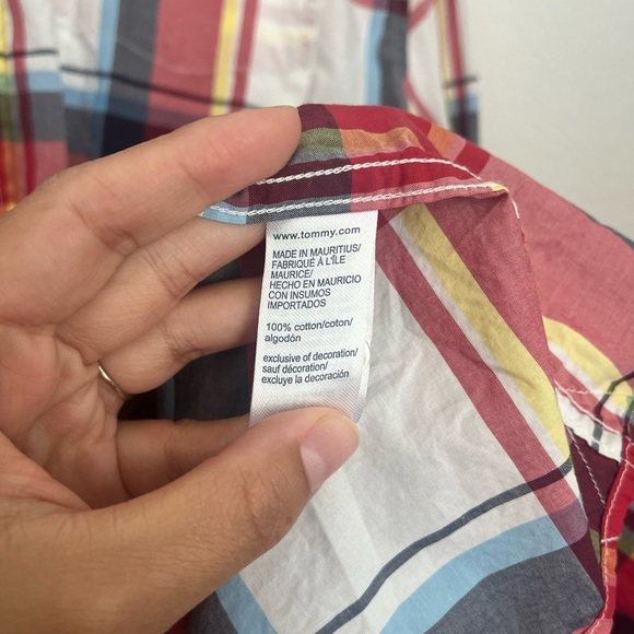 Tommy Hilfiger Men Plaid Long Sleeve Shirt XL NWT - Picture 6 of 7